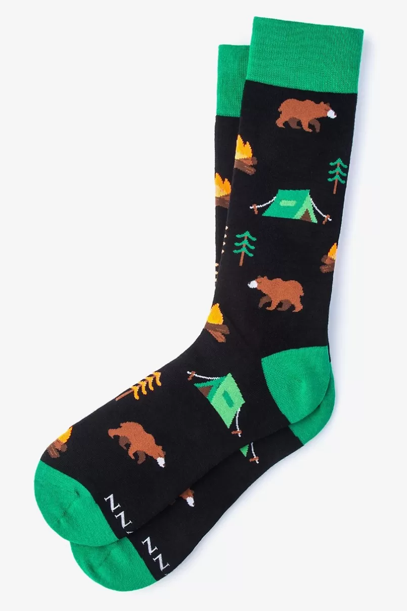 Ties Camping Sock Black Hot