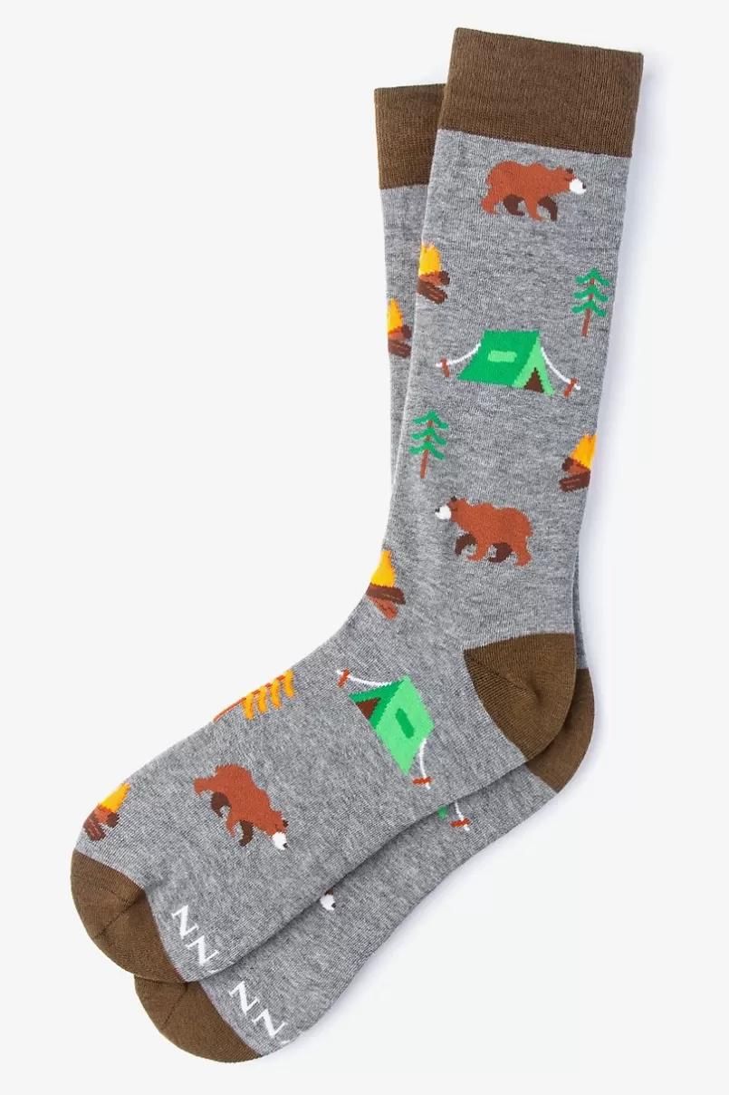 Ties Camping Sock Gray Best Sale