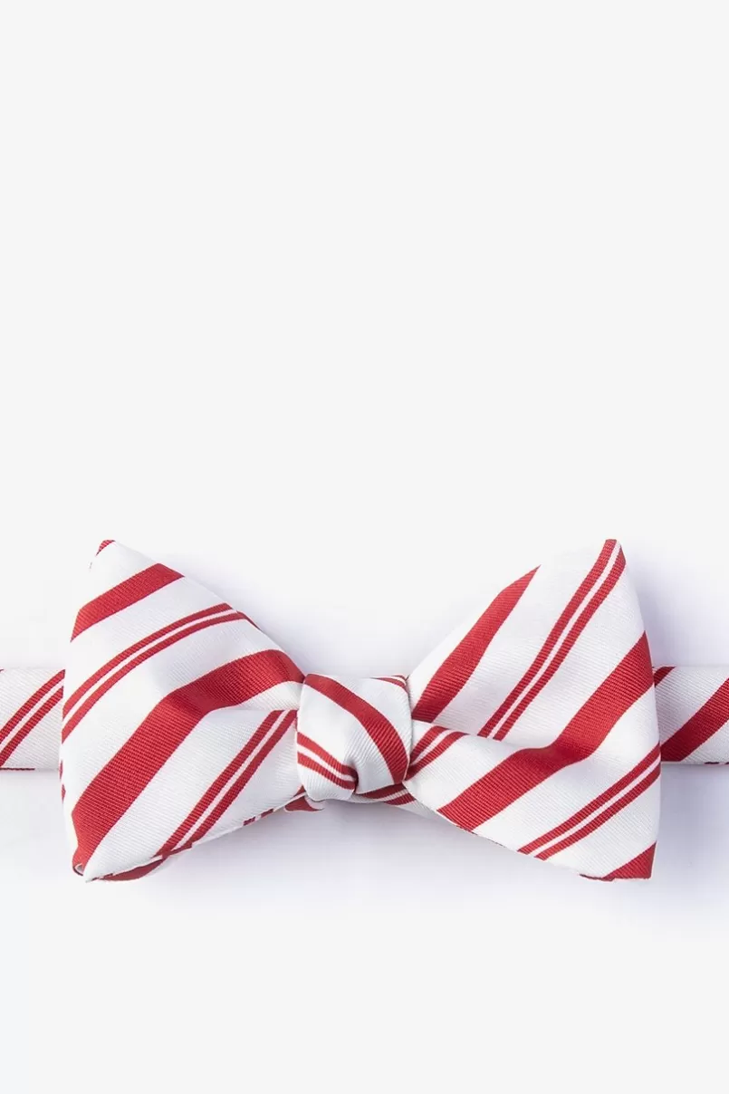 Ties Candy Cane Red Self-Tie Bow Tie Sale