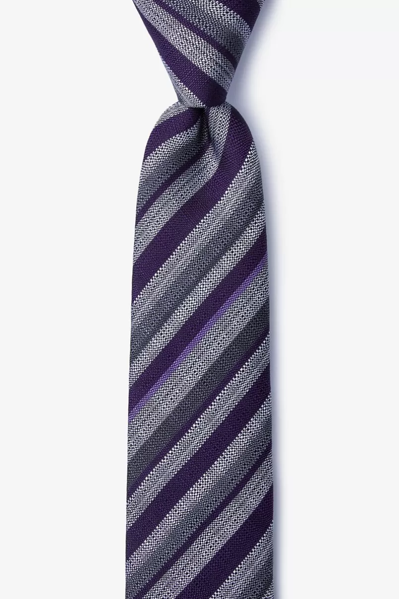 Ties Carn Skinny Tie Purple Hot