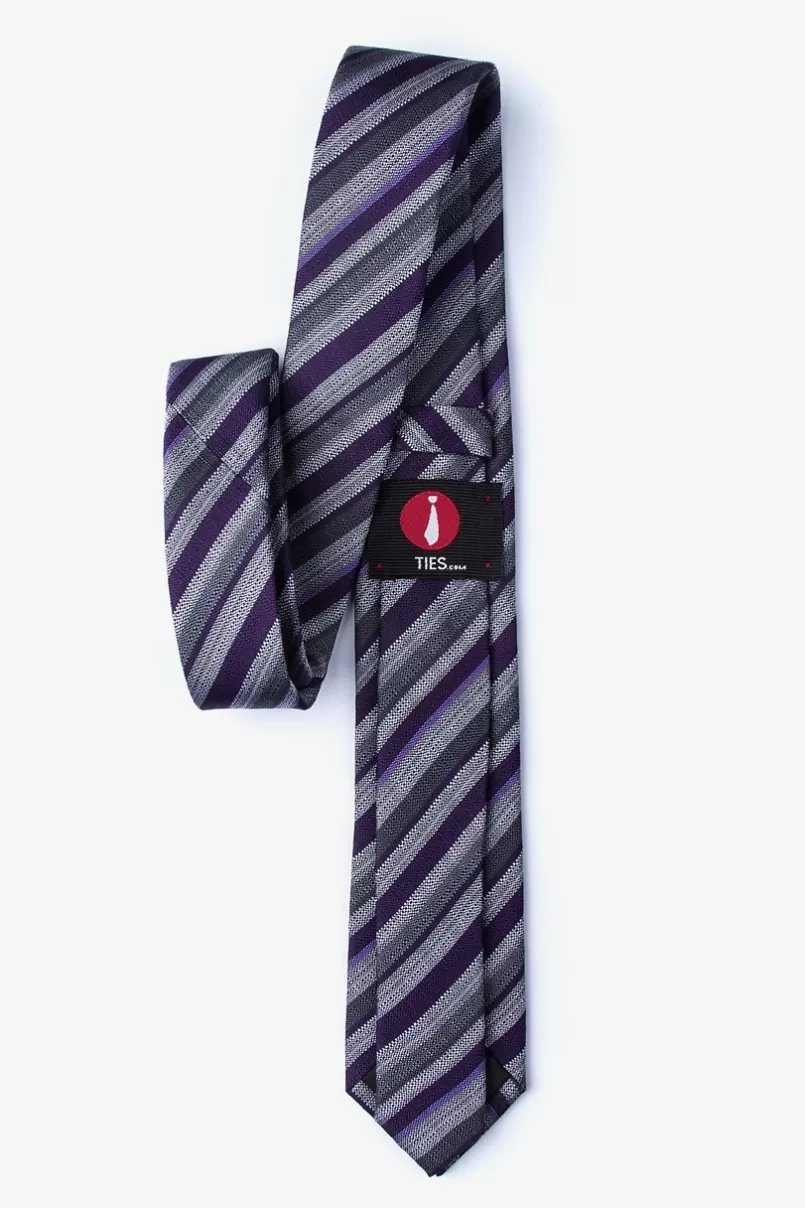 Ties Carn Skinny Tie Purple Hot