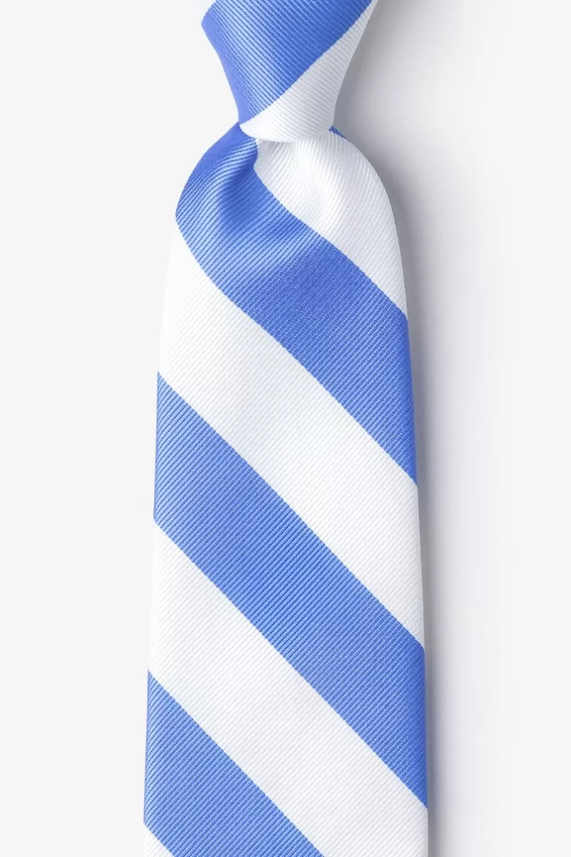 Ties Carolina Blue & White Stripe Light Blue Tie LightBlue&White New
