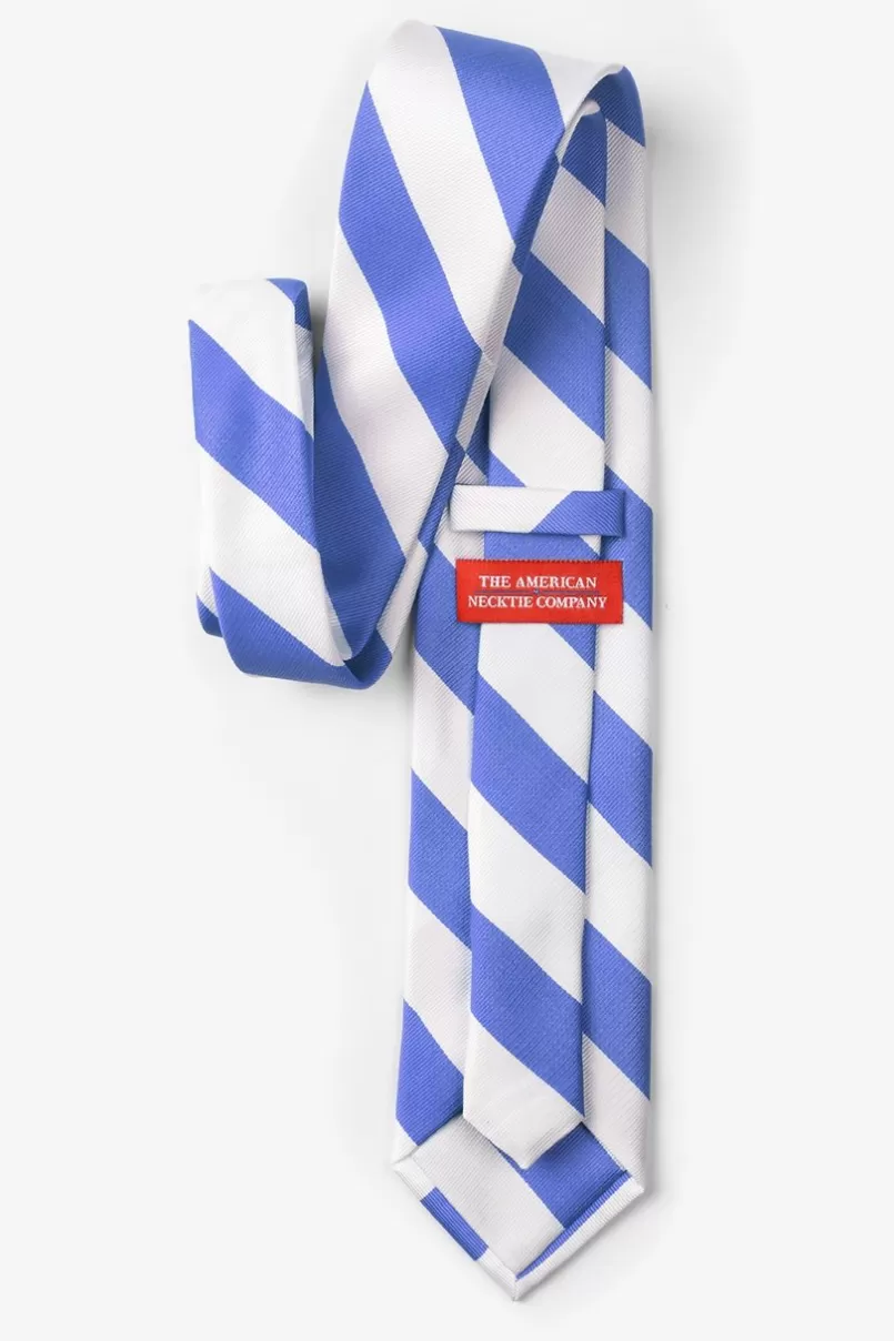 Ties Carolina Blue & White Stripe Light Blue Tie LightBlue&White New