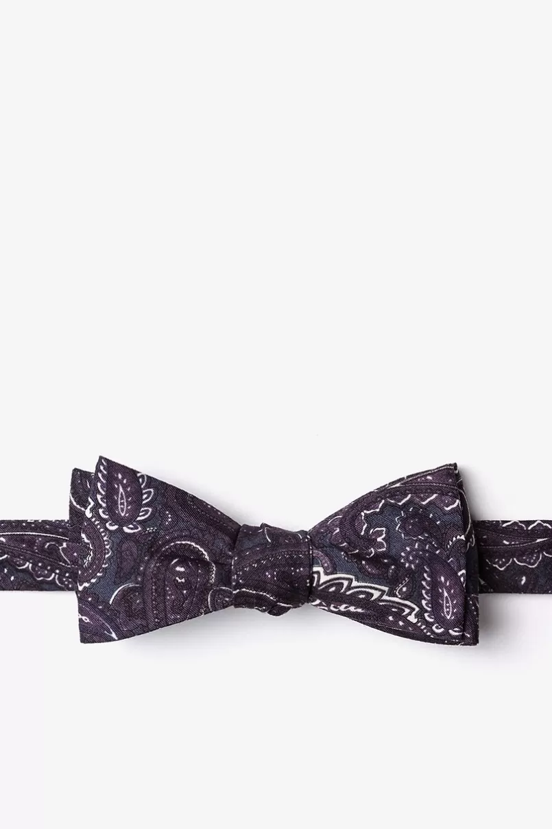 Ties Carrollton Gray Skinny Bow Tie Fashion
