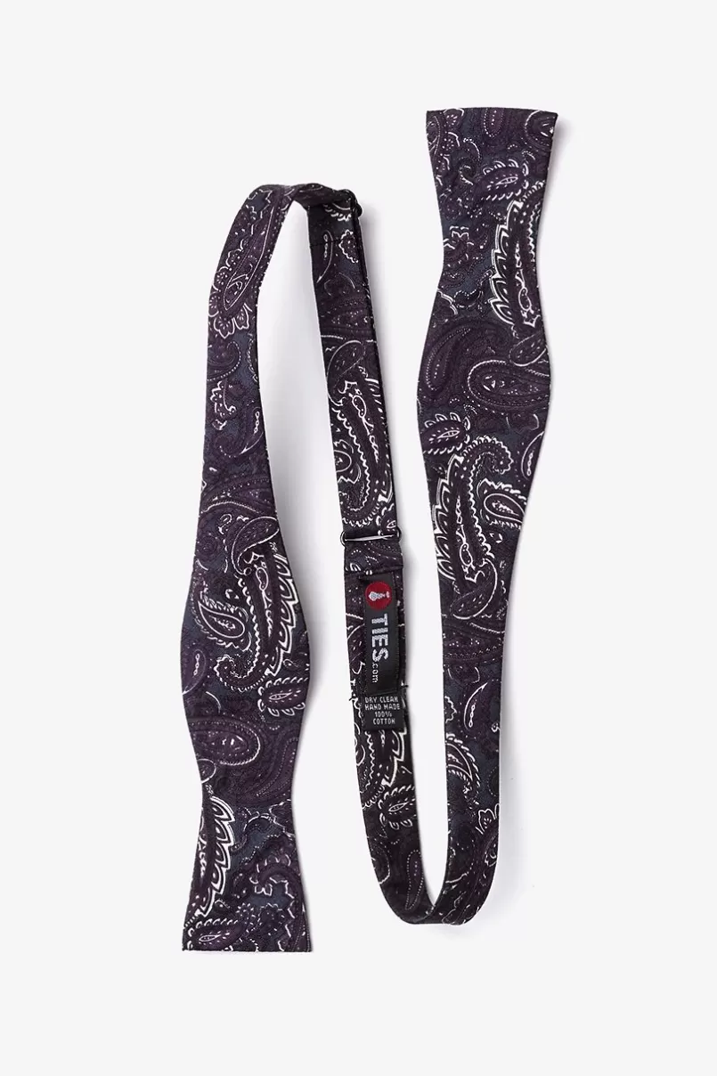 Ties Carrollton Gray Skinny Bow Tie Fashion