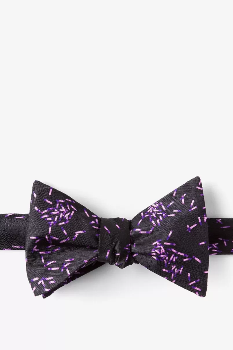 Ties C.Difficile Black Self-Tie Bow Tie Discount