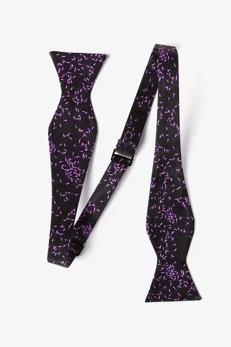 Ties C.Difficile Black Self-Tie Bow Tie Discount