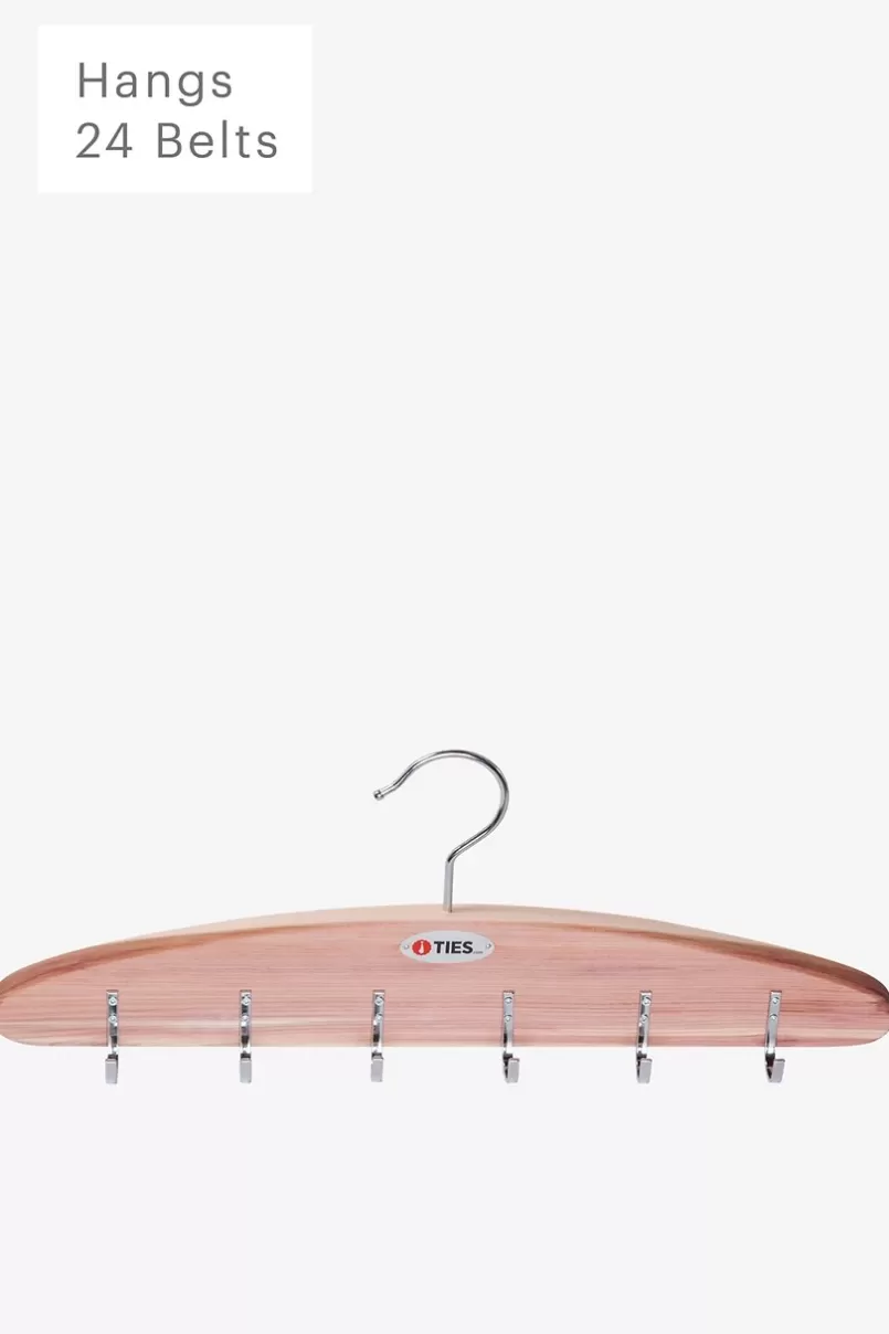 Ties Cedar Organizer & Brown Belt Rack Cheap