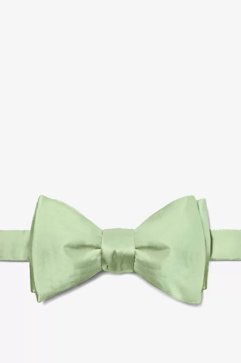 Ties Green Self-Tie Bow Tie Celadon Hot