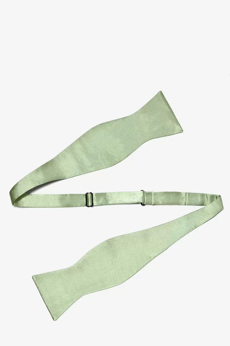 Ties Green Self-Tie Bow Tie Celadon Hot
