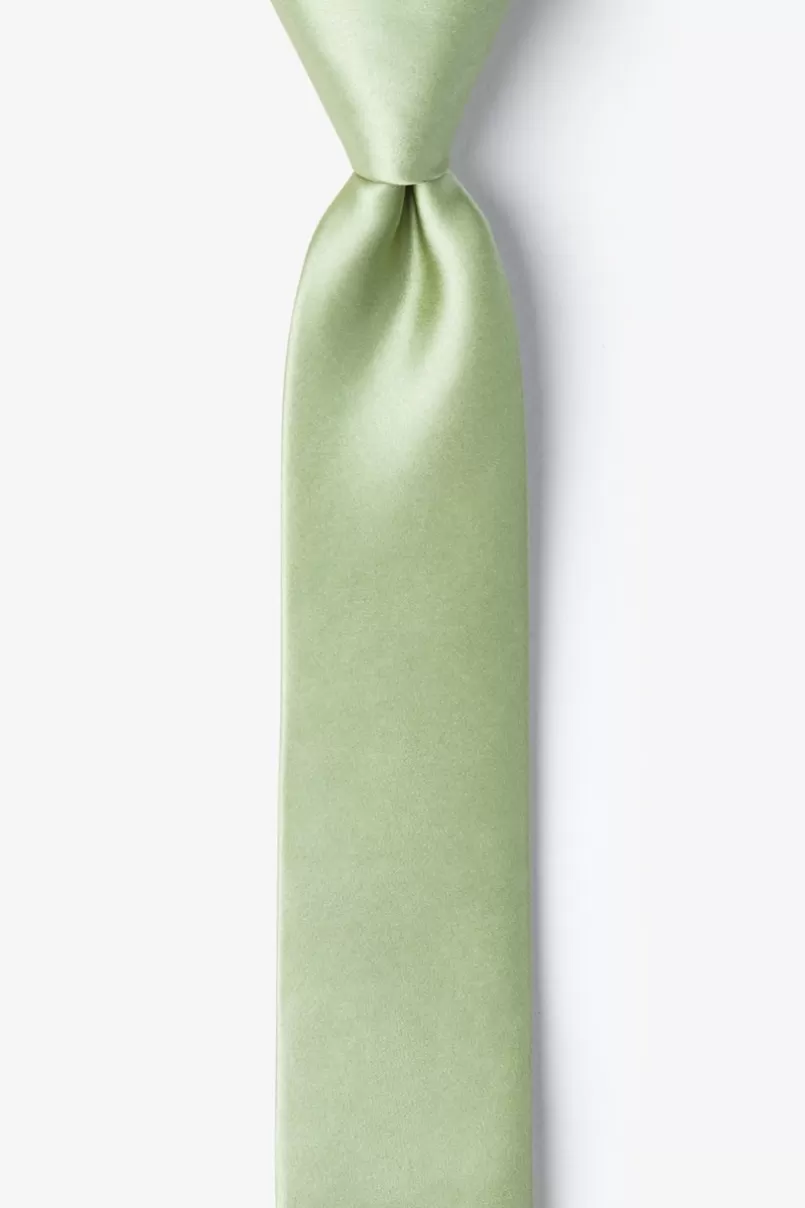 Ties Green Skinny Tie Celadon Fashion