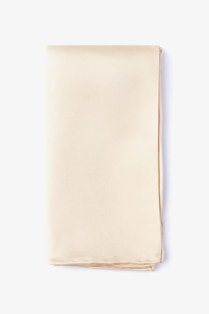 Ties Pocket Square Champagne Discount