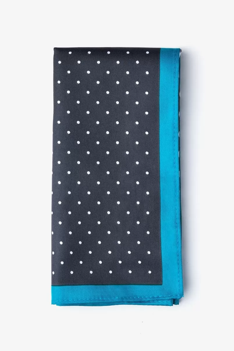 Ties Charlie Pocket Square Black Hot