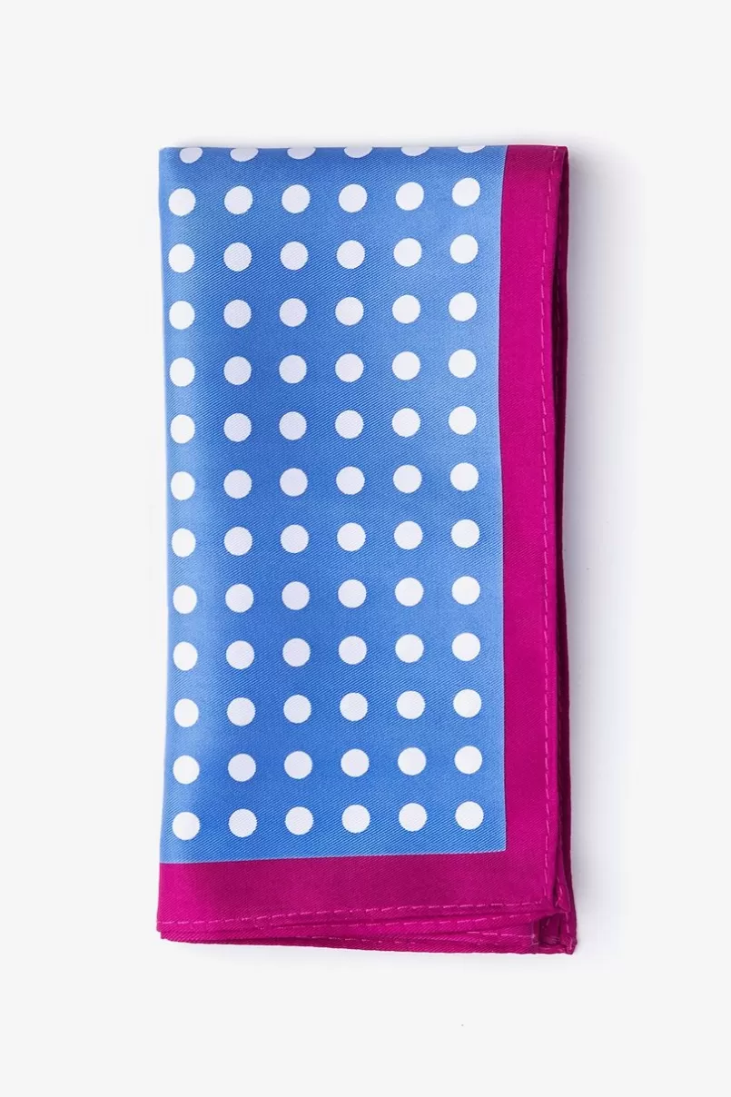 Ties Charlie Pocket Square Blue Online