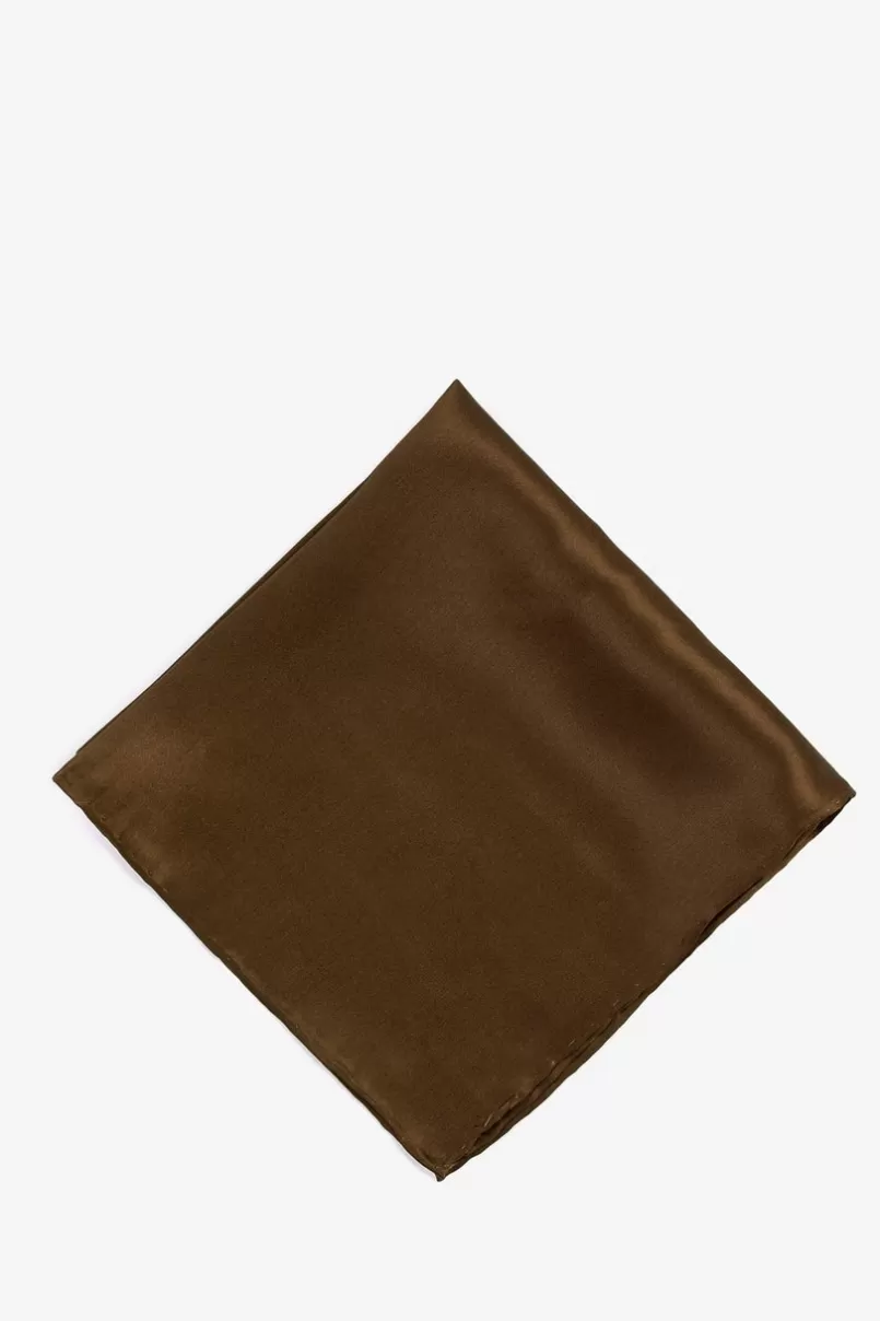 Ties Pocket Square Chestnut Discount