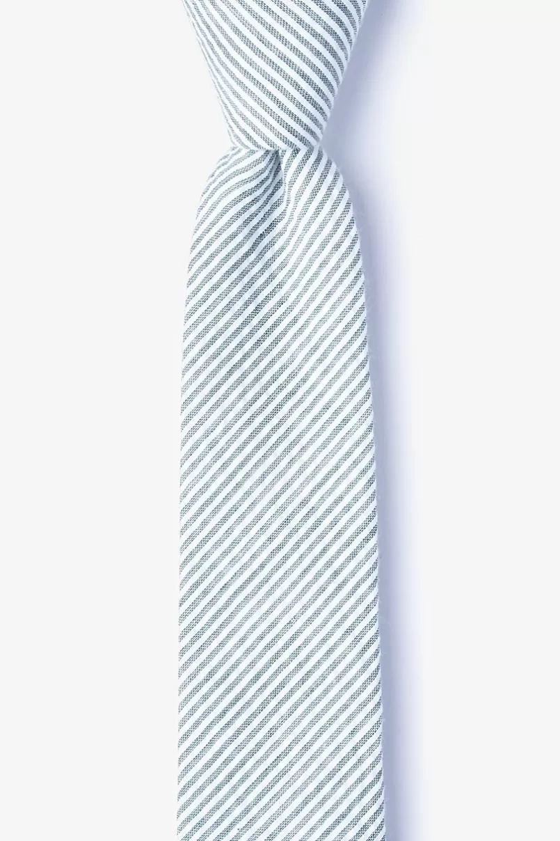 Ties Cheviot Skinny Tie Gray Best