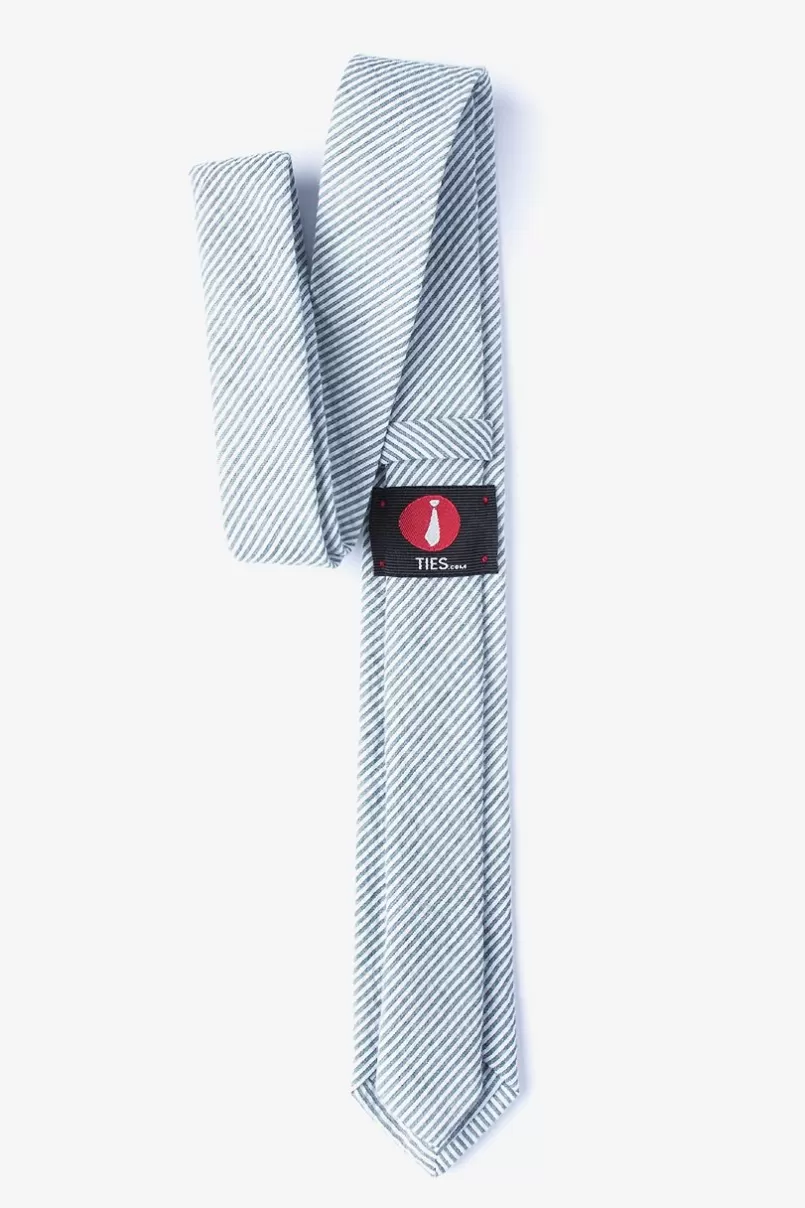 Ties Cheviot Skinny Tie Gray Best