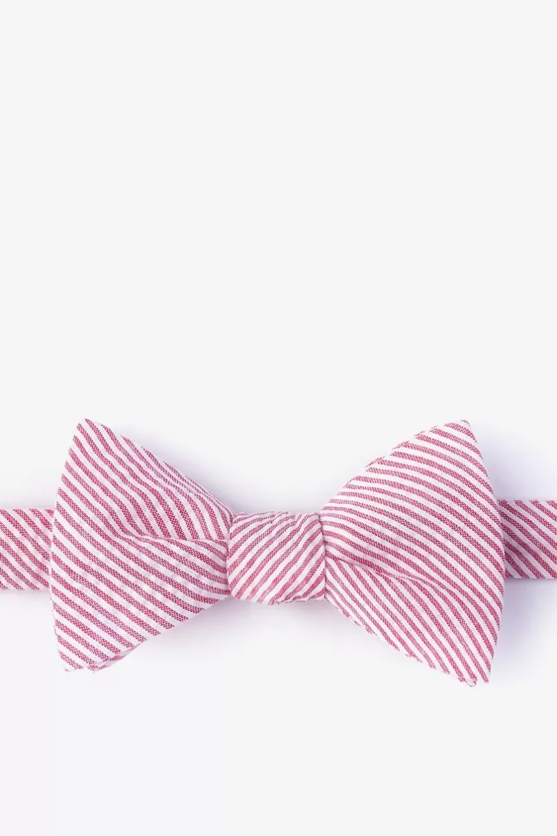 Ties Cheviot Red Self-Tie Bow Tie Hot