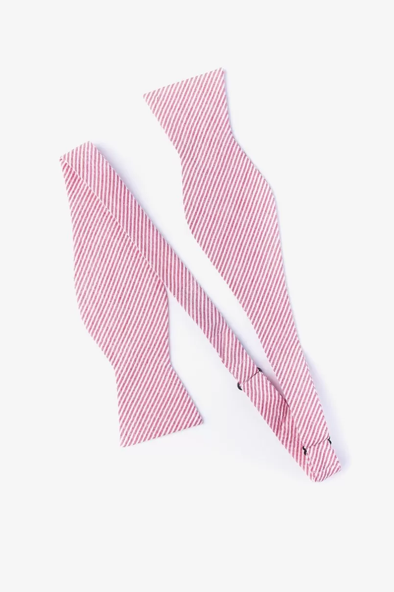 Ties Cheviot Red Self-Tie Bow Tie Hot