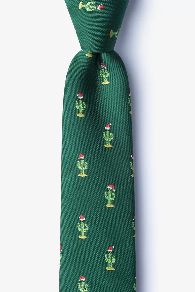 Ties Christmas Cacti Skinny Tie Green Online