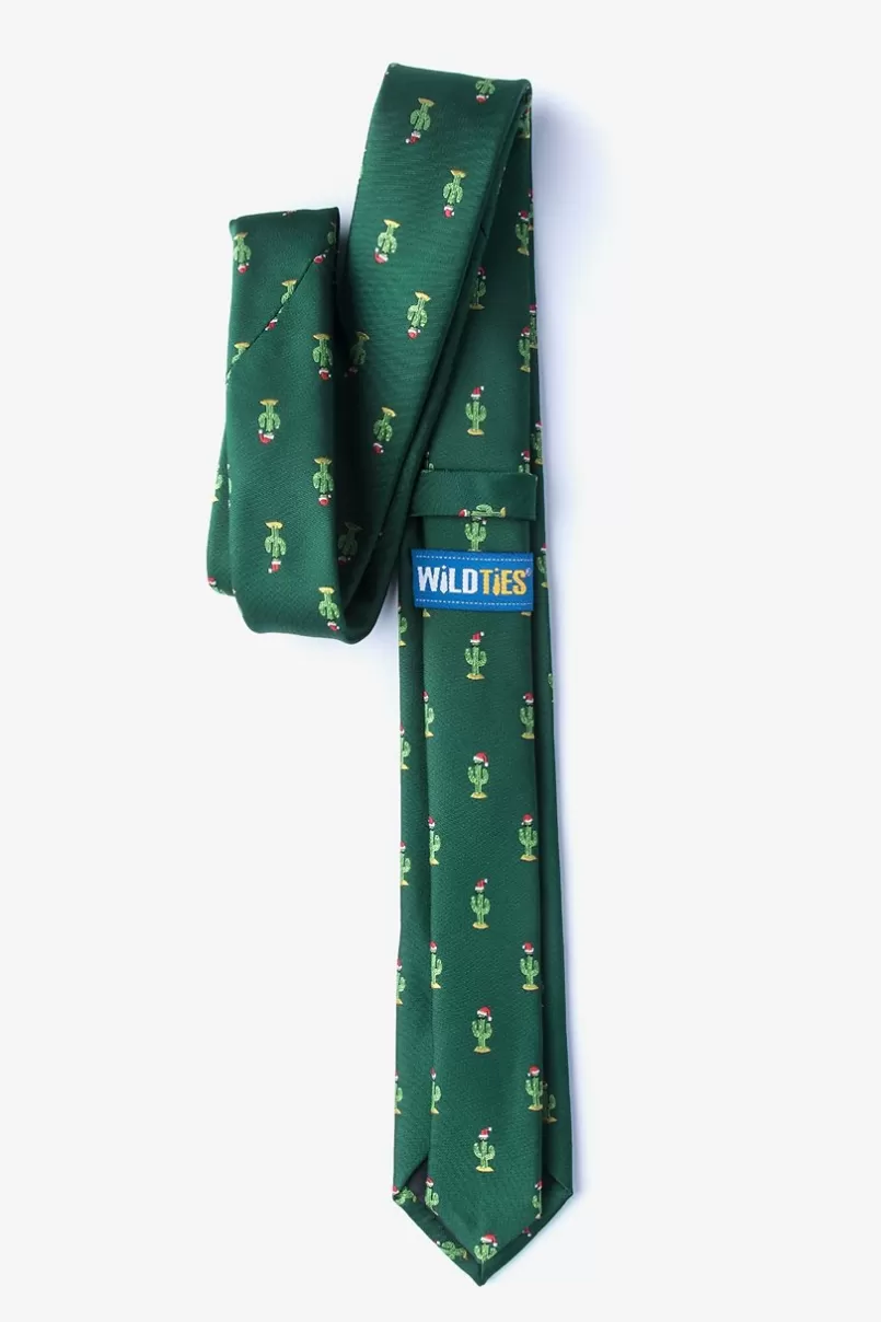 Ties Christmas Cacti Skinny Tie Green Online