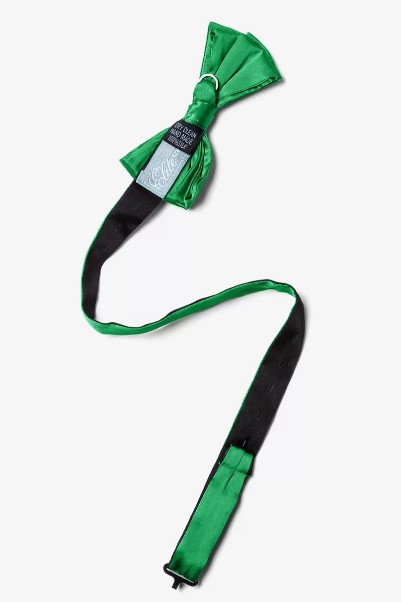 Ties Christmas Green Pre-Tied Bow Tie ChristmasGreen New