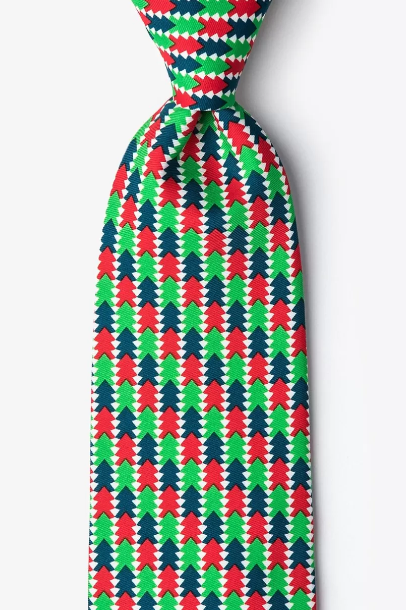 Ties Christmas Tree Abstract Green Tie Green&HunterGreen Cheap