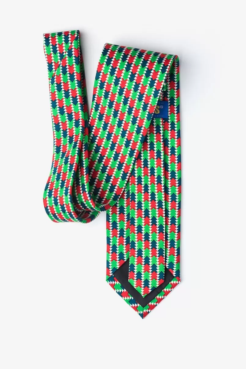 Ties Christmas Tree Abstract Green Tie Green&HunterGreen Cheap