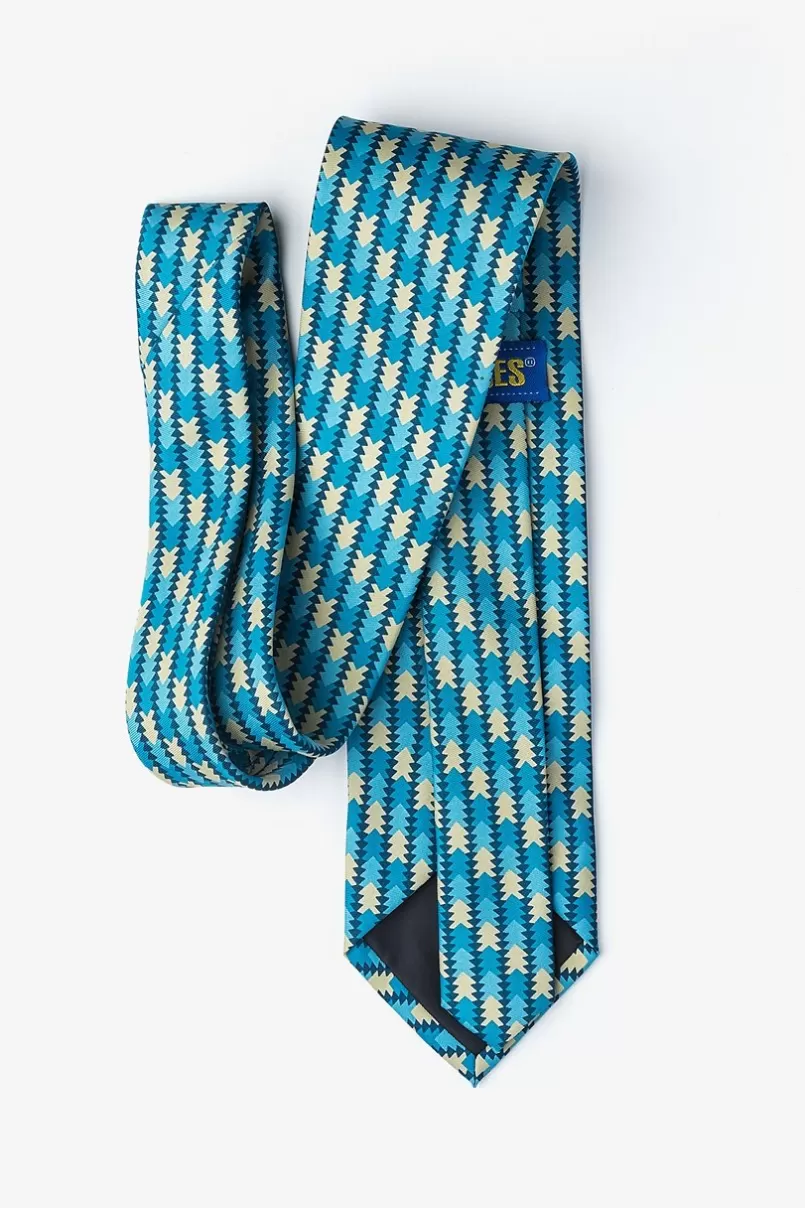 Ties Christmas Tree Abstract Navy Blue Tie NavyBlue&Beige Store