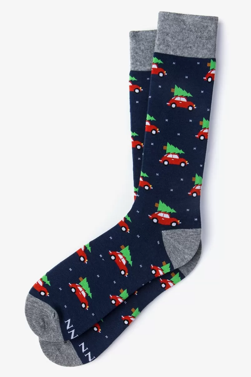 Ties Christmas Vacation Navy Blue Sock Store