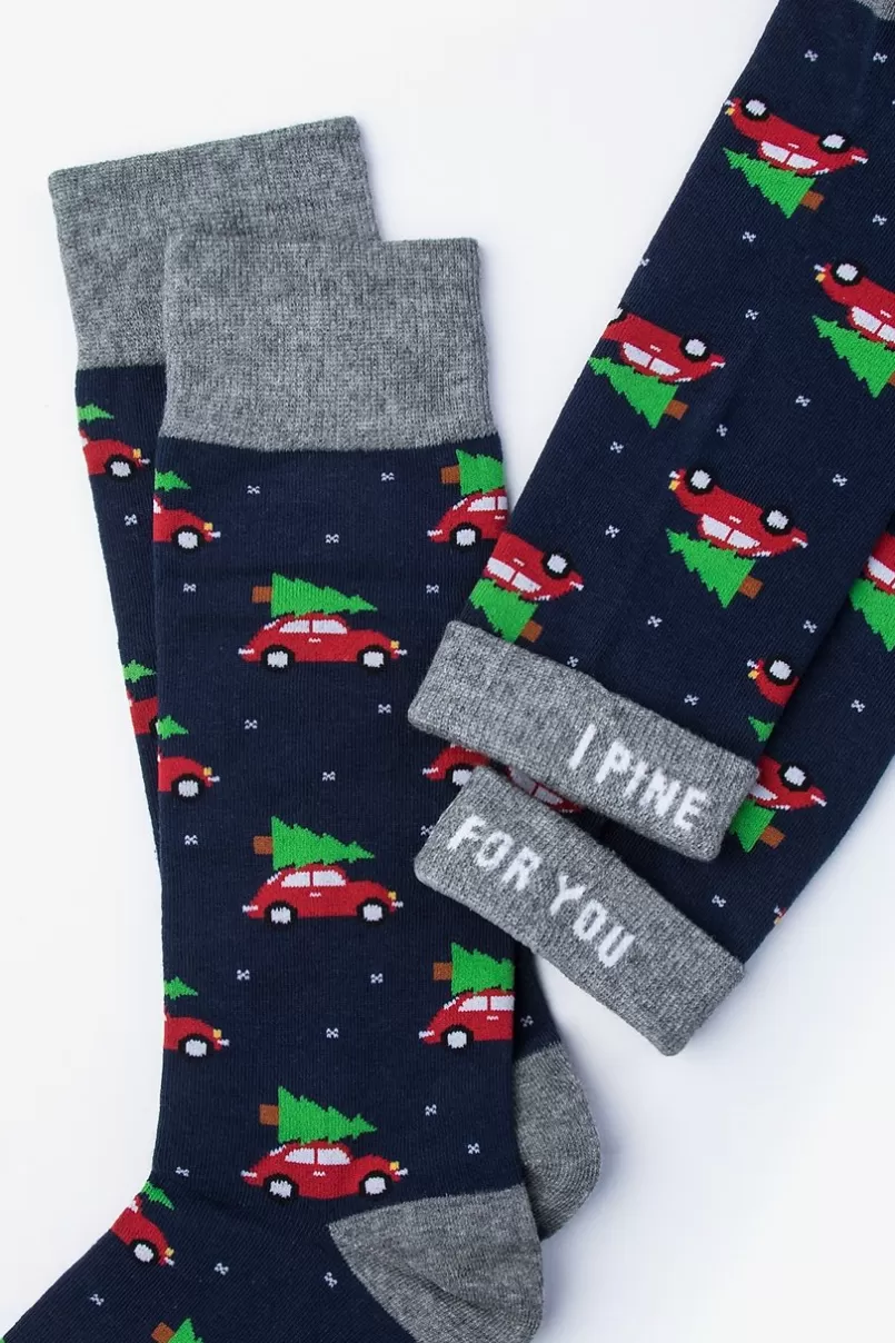 Ties Christmas Vacation Navy Blue Sock Store