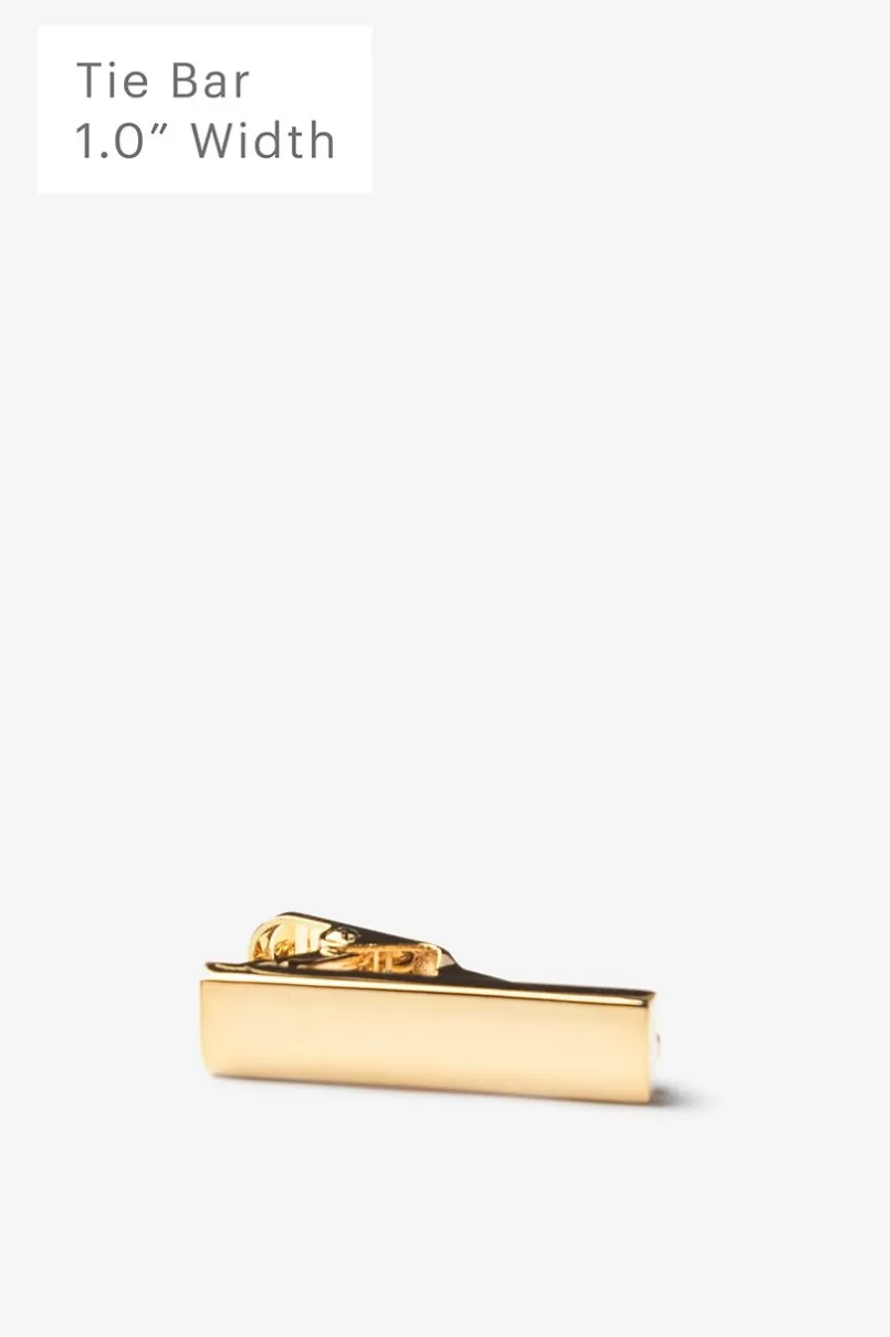 Ties Chrome Curved Tie Bar Gold Best Sale