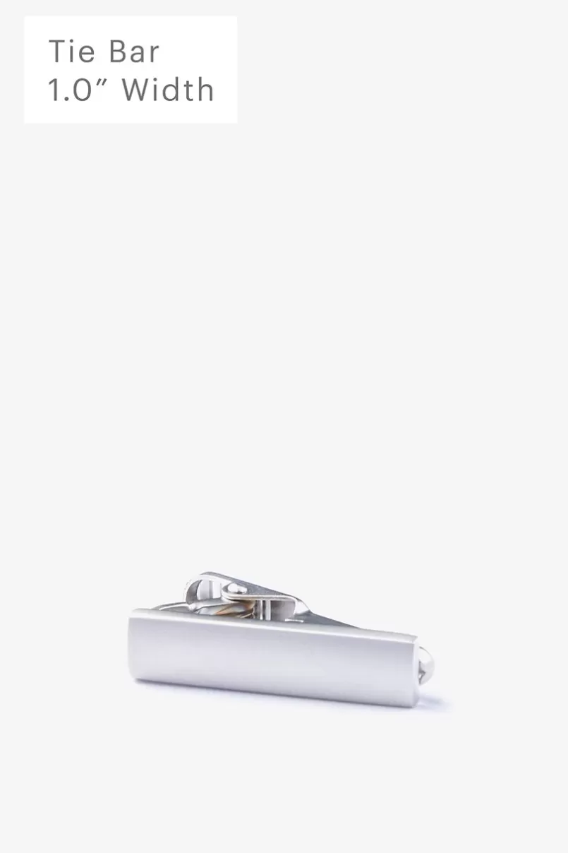 Ties Chrome Curved Tie Bar Silver Cheap