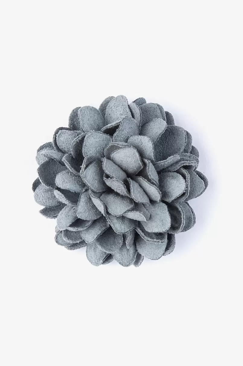 Ties Chrysanthemum Lapel Pin Slate Cheap