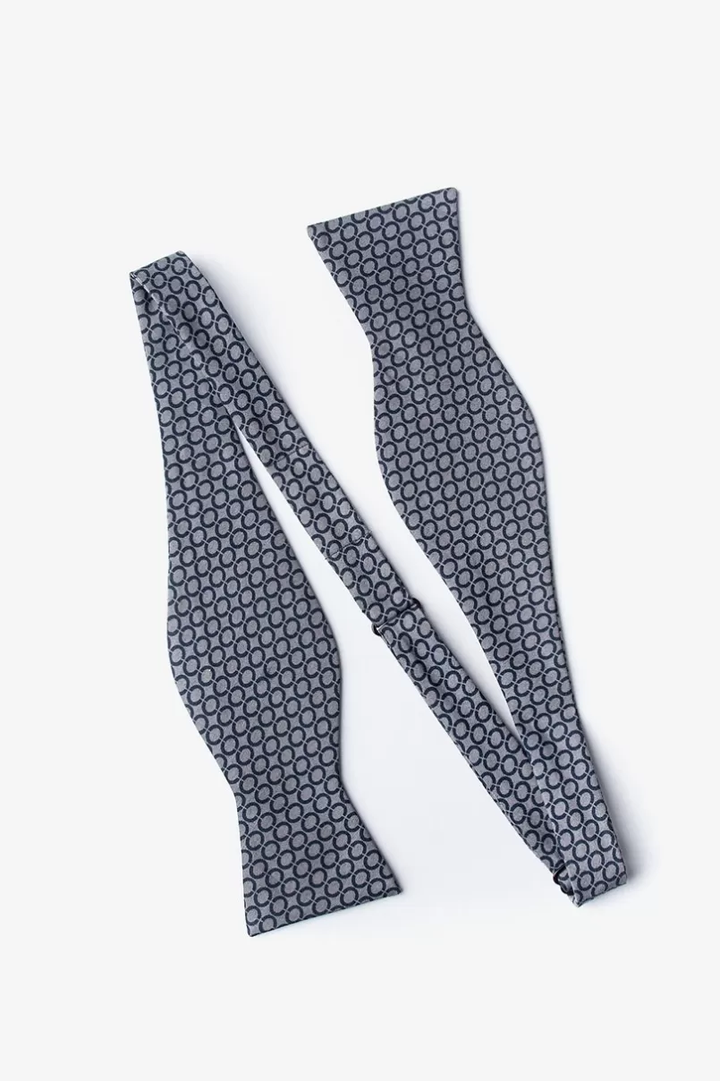 Ties Circleville Gray Self-Tie Bow Tie Best
