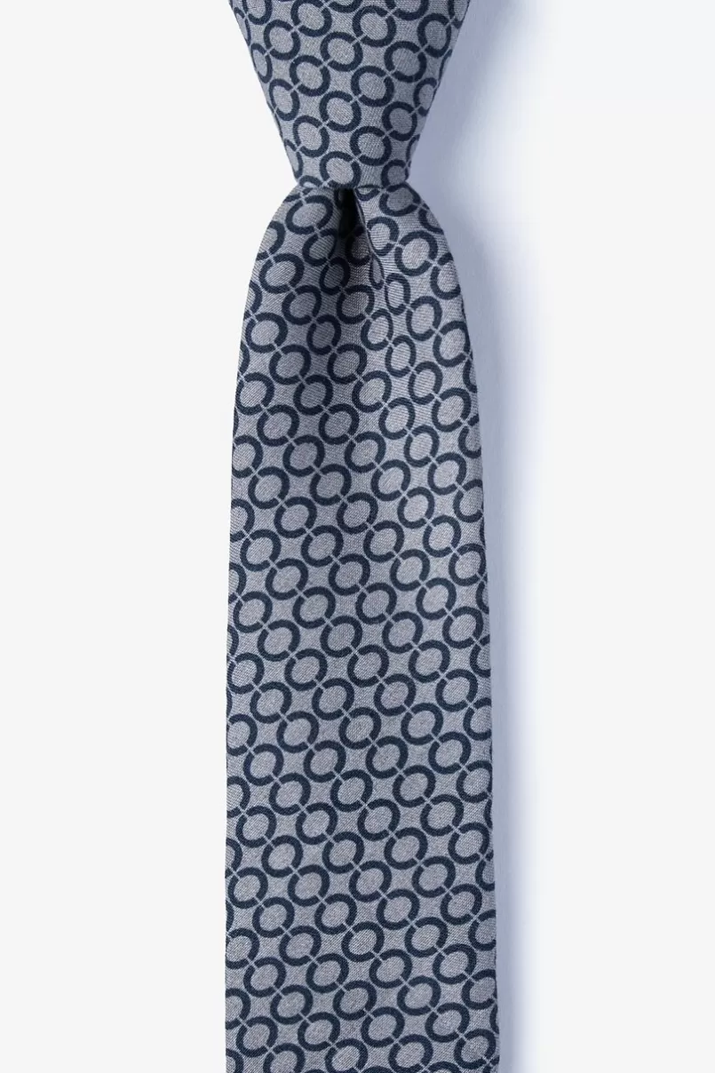 Ties Circleville Gray Skinny Tie Store