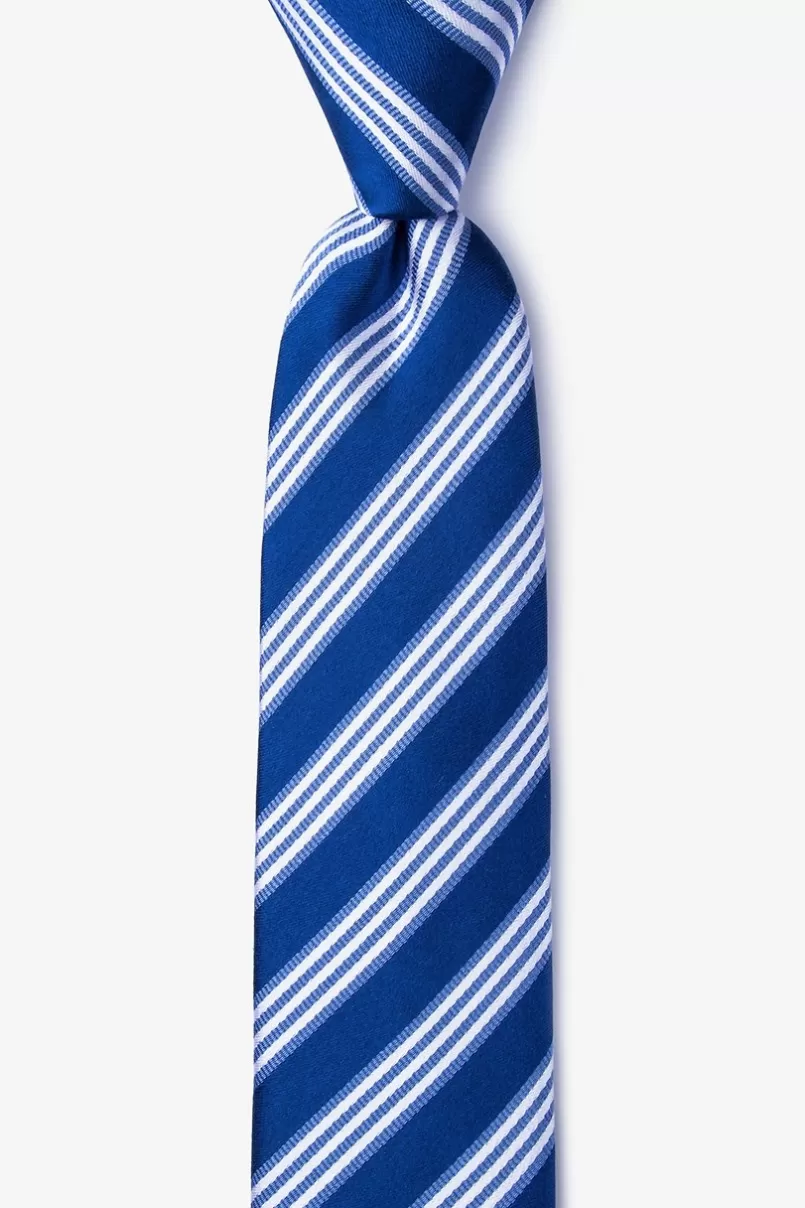 Ties Clare Navy Blue Skinny Tie NavyBlue Hot