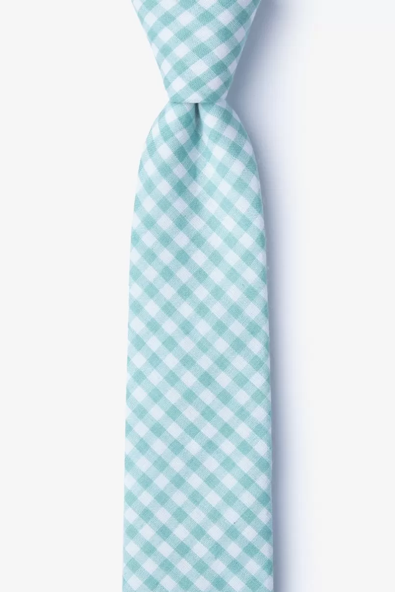 Ties Clayton Mineral Blue Skinny Tie MineralBlue Sale