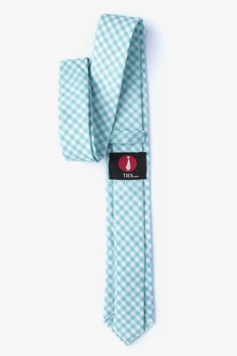 Ties Clayton Mineral Blue Skinny Tie MineralBlue Sale