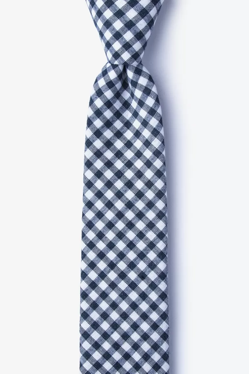 Ties Clayton Navy Blue Skinny Tie NavyBlue Clearance