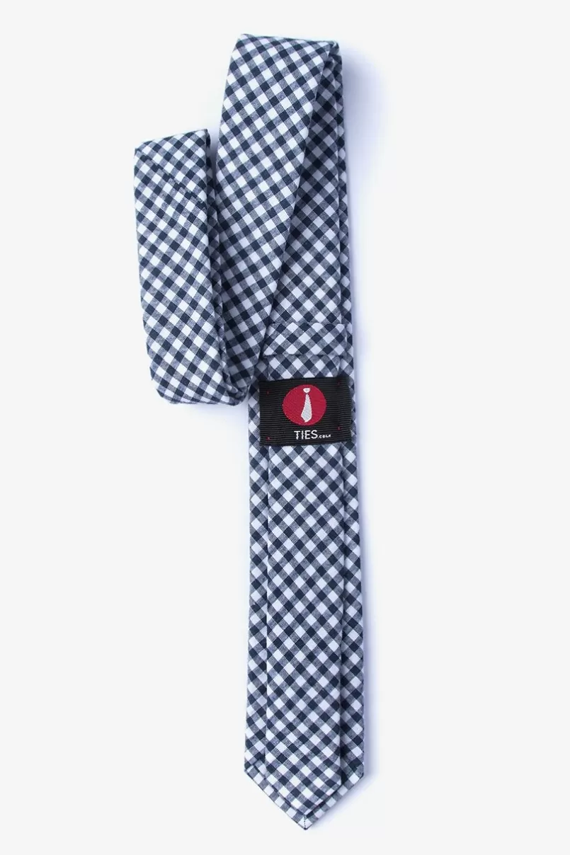 Ties Clayton Navy Blue Skinny Tie NavyBlue Clearance