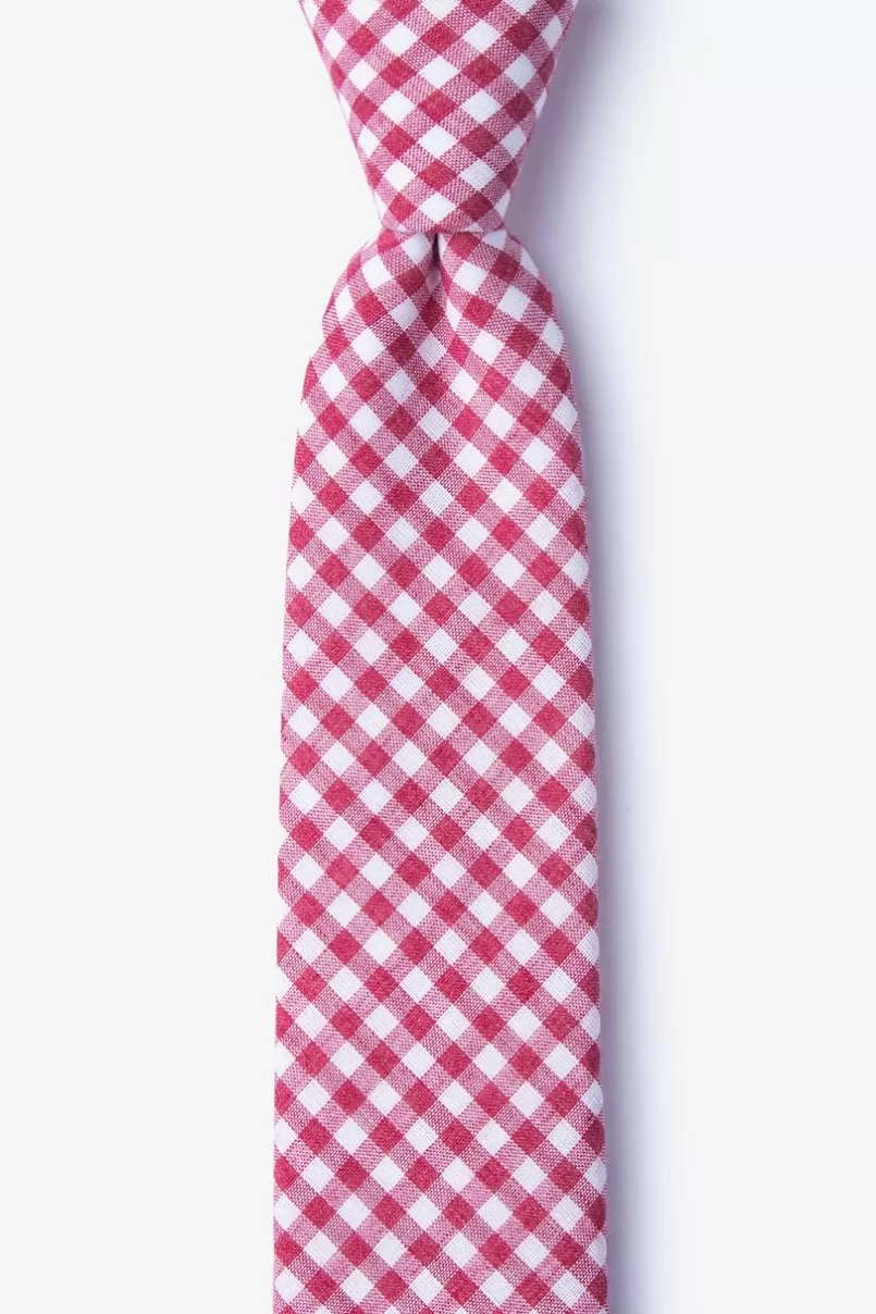 Ties Clayton Skinny Tie Red Flash Sale
