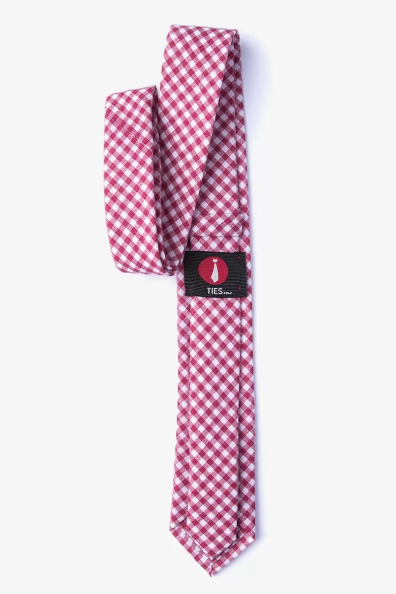 Ties Clayton Skinny Tie Red Flash Sale