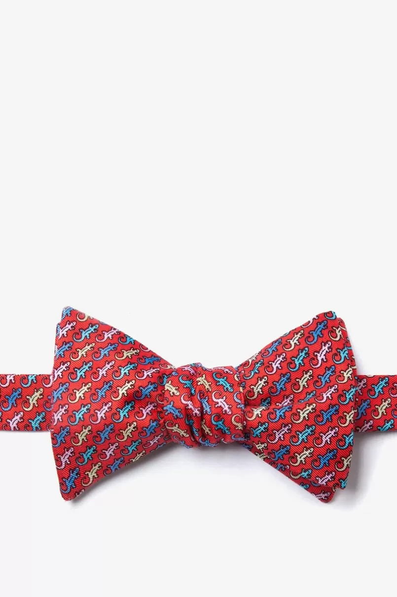 Ties Cold-blooded Red Self-Tie Bow Tie Cheap