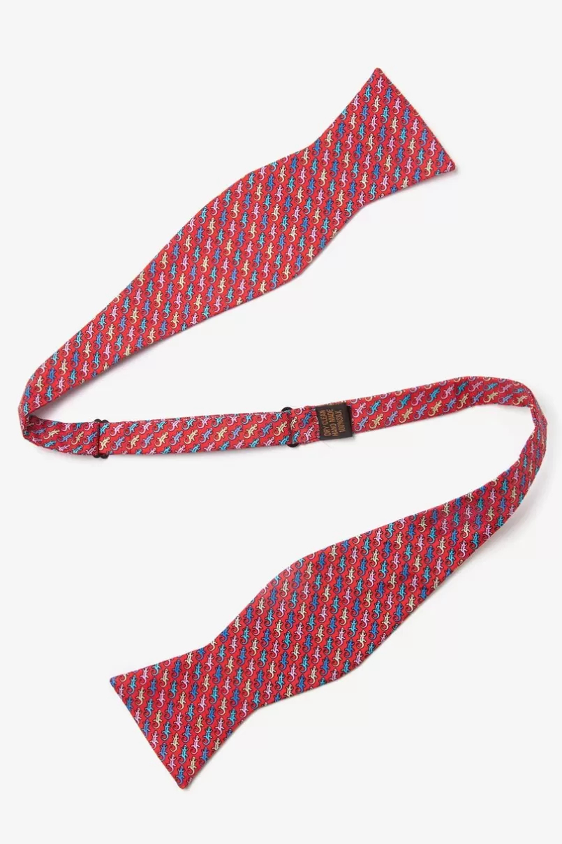 Ties Cold-blooded Red Self-Tie Bow Tie Cheap