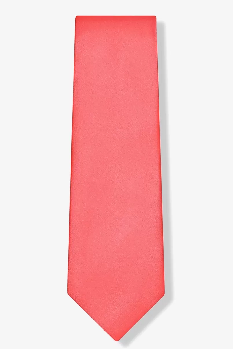 Ties Extra Long Tie Coral Discount
