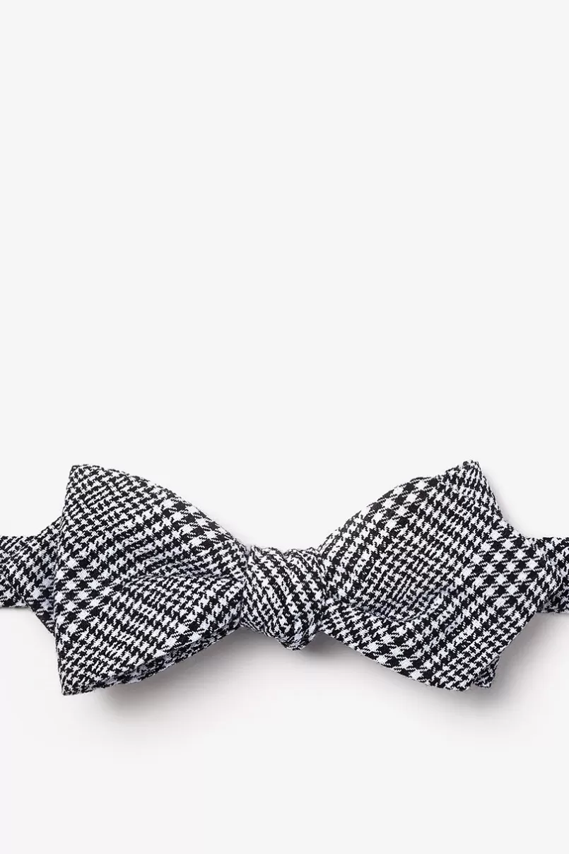 Ties Cottonwood Black Diamond Tip Bow Tie Black&White Cheap
