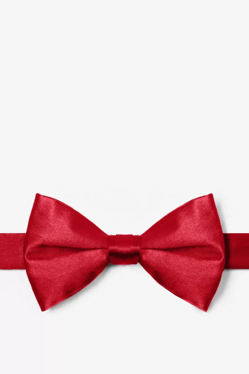 Ties Red Pre-Tied Bow Tie Crimson Shop