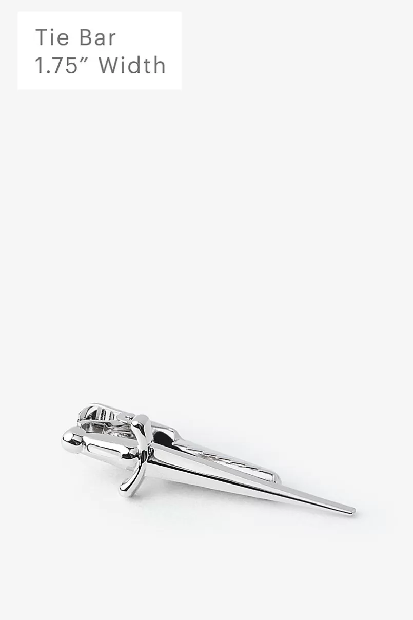 Ties Dagger Silver Tie Bar Flash Sale