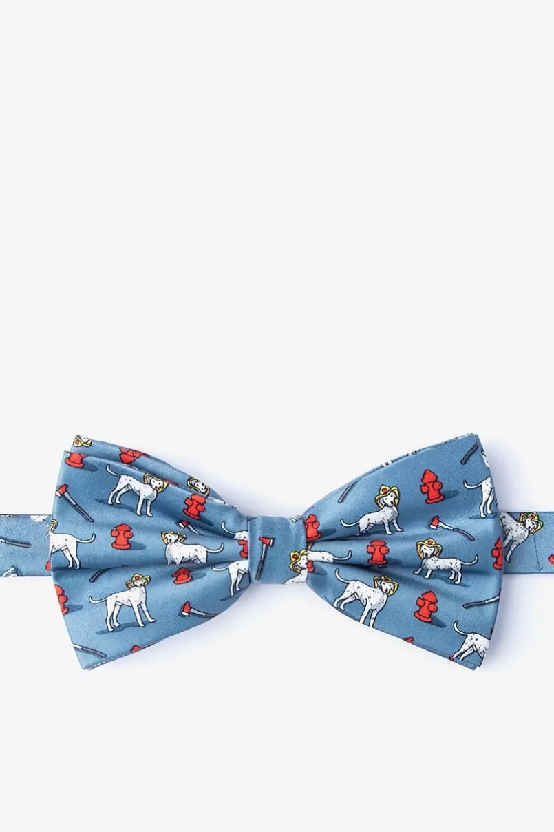 Ties Dalmatian Firefighter Slate Pre-Tied Bow Tie Flash Sale